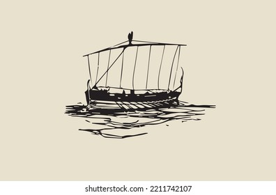 Vector Image - Ancient Greek Ship