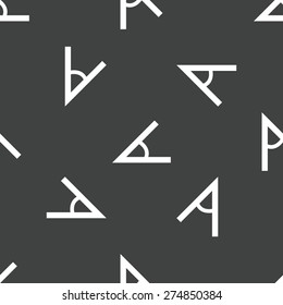 Vector image of angle repeated on grey background