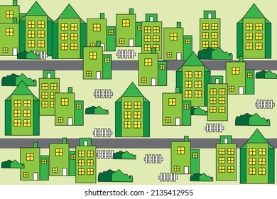 imagen vectorial con departamento de área de la ciudad 