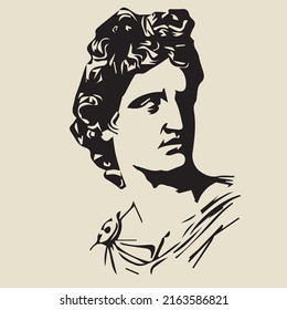 Vector image - Apollo is one of the Olympian deities in classical Greek and Roman religion and Greek and Roman mythology