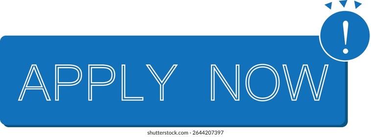 vector image of the apply now button
