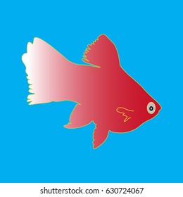 Vector image of aquarium fish