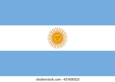 Vector image of Argentina flag. EPS10