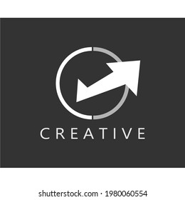 vector image of arrows in a circle