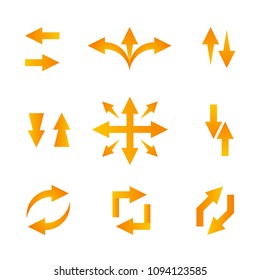 vector image of arrows and directions