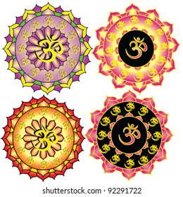 vector image of aum symbol