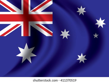 Vector image of Australia Flag