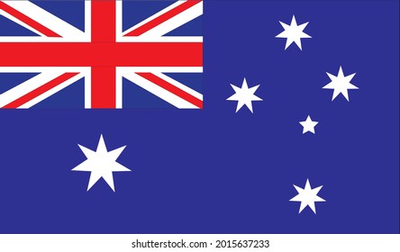 Imagen vectorial de australia. Bandera nacional de Australia