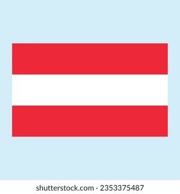 Vector Image Of The Austria flag sign, Flag of Austria