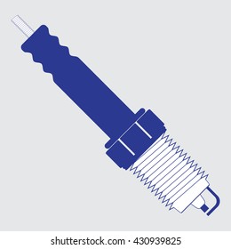 vector image of automotive spark plugs