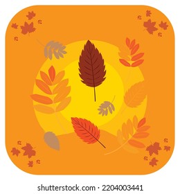 imagen vectorial. fondo otoñal con amarillo y naranja.