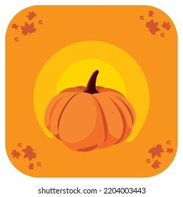 vector image. autumn background with yellow with orange.