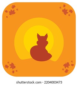 imagen vectorial. fondo otoñal con amarillo y naranja.
