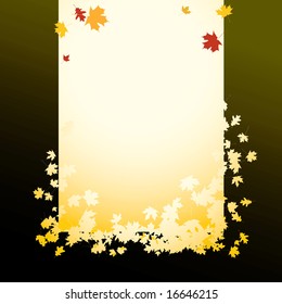 vector image of autumn leaves