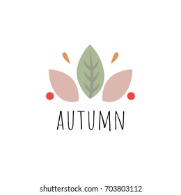 Vector image of autumn theme. Universal use for cards, leaflets, flyers and other. Fallen leaves and autumn sales. Pleasant colors of the fall season.