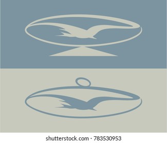 Vector image for aviation emblem civil or military