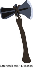 vector image of an axe used for battle or lumber work