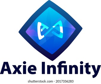 Vector image of Axie Infinity. Cryptocurrency, infographics