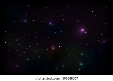 vector image background starry sky