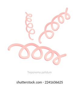 Vector image of a bacterium. Pathogenic bacteria, viruses and microbes. Colored microbes and various types of bacteria. A design element for a website, applications, social networks.