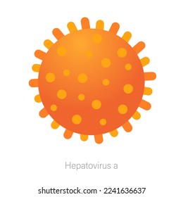 Vector image of a bacterium. Pathogenic bacteria, viruses and microbes. Colored microbes and various types of bacteria. A design element for a website, applications, social networks.