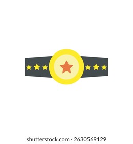 Imagem vetorial de um emblema com estrela, ideal para títulos de campeões, banners vencedores ou prêmios esportivos.