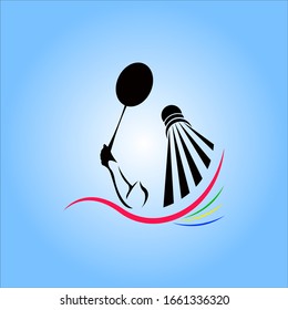 vector image for a badminton logo