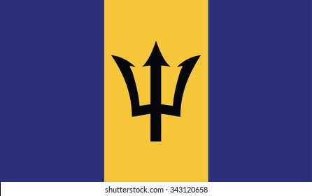 Vector image of  Barbados flag
