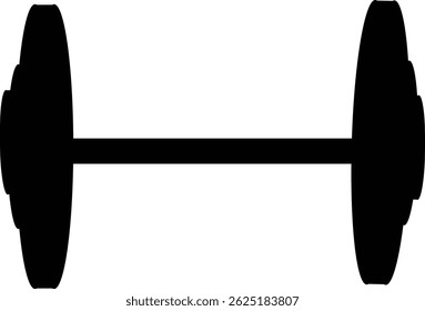 imagem vetorial de barbell ou ilustração de barbell para esportes de levantamento de peso
