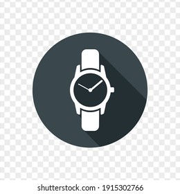 Vector image. Basic icon of a wristwatch.