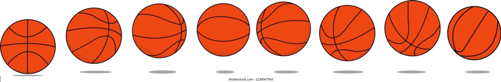 vector image of a basketball
