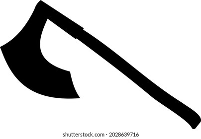 Imagen vectorial de un signo de hacha de batalla