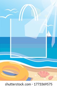 Vektorbild der Strand- und Strandtaschen