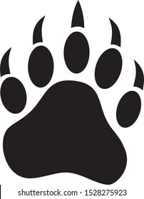 Vector Image Of Bear Paw