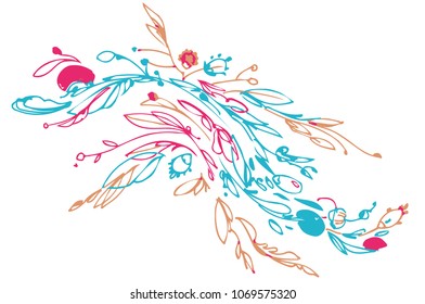 a vector image beautiful abstract floral background