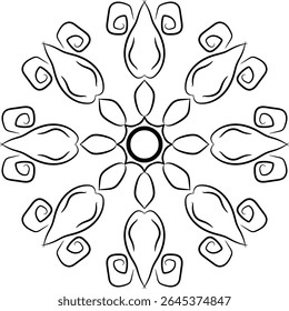 vector image beautiful flower mandala desigen illustration eps 10