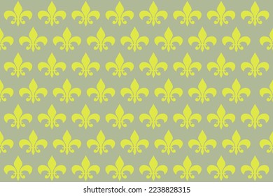 Vector image of beautiful light green and gray coconut bud pattern illustration.