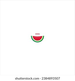 vector image of beautiful watermelon slices