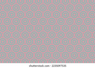 Imagen vectorial de una bella disposición de la ilustración de patrones redondos y circulares, este vector es de color verde y púrpura.