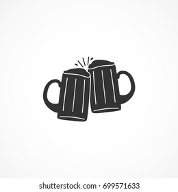 Vector image beer icon.