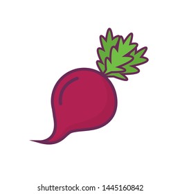 
Vector image of beet icons. Icon on a white background.