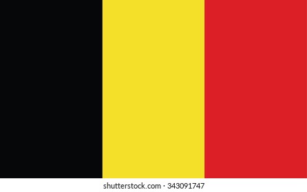 Vector image of Belgium flag
