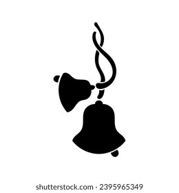 vector image of a bell in the form of a logo and icon