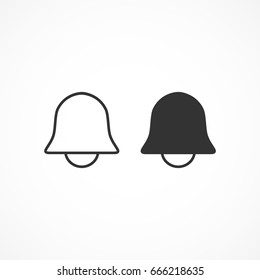 Vector image of a bell icon.