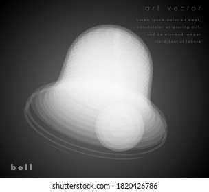 Sonido de imagen vectorial. Icono de notificación. Ilustración de rayos X de concepto de alarma