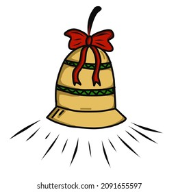 imagen vectorial de campanas para celebración de navidad