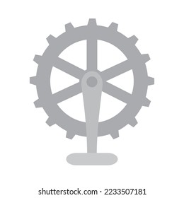 vector image bicycle chain gear icon on white background