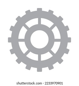 vector image bicycle chain gear icon on white background
