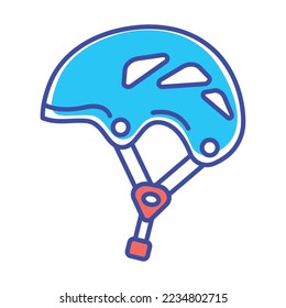vector image bicycle helmet icon on white background