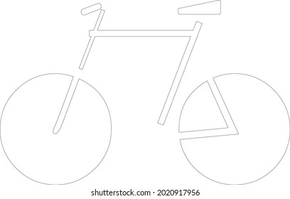 vector image of a bike. suitable for pictures in textbooks or logo